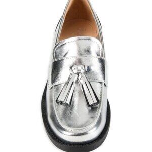 Franco Sarto Lucia silver loafer 10M